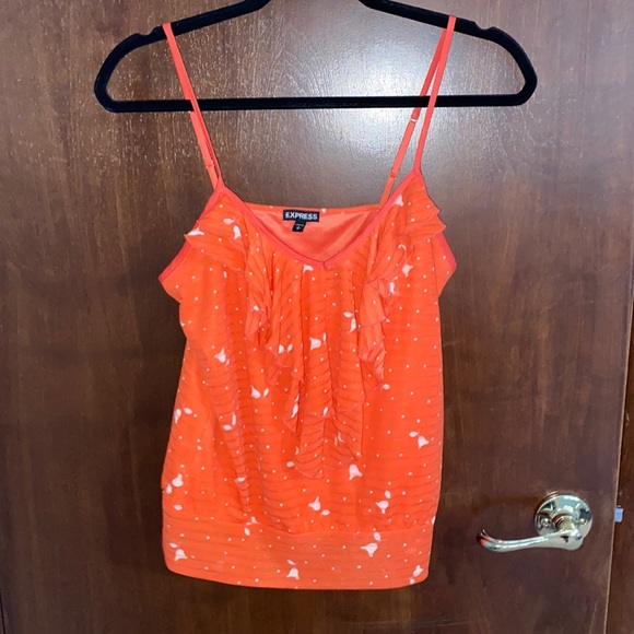 Express tank blouse in orange - Picture 1 of 2